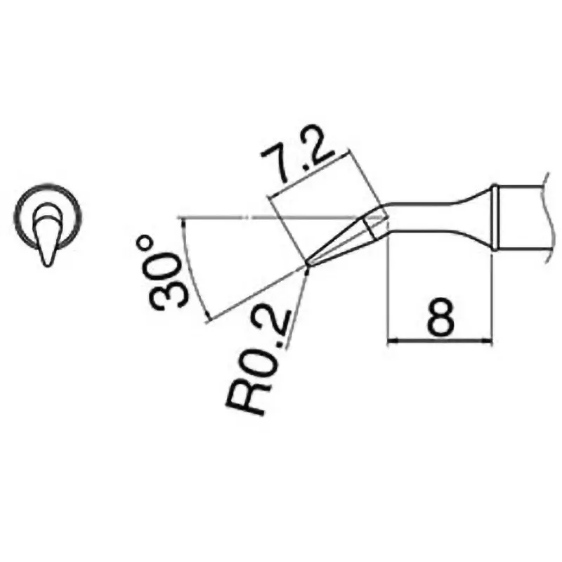 Esco Replacement Tip 30℃ Point Angle 450℃ C Setting Temperature Replacement tip for EA304 AL. Specifications, EA304AL-37