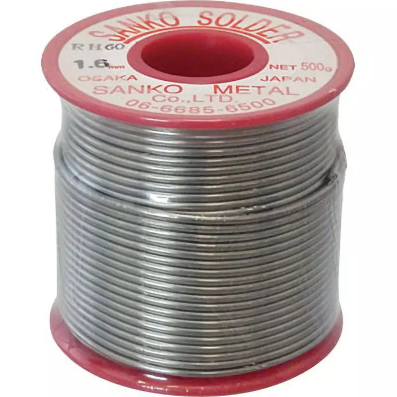 Esco Winding Solder 1.6 mm Wire Diameter 60% tin, 40% lead, 1.8% rosin Ingredient 500.0 g/roll Mass, EA311CB-13