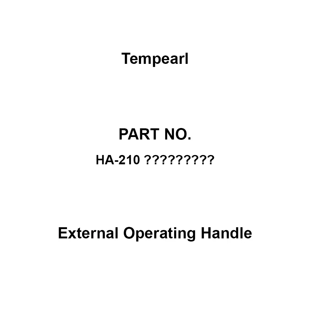 Tempearl External Operating Handle Lever type Shape operation Name 252 FH Conform to, HA-210 Ratter