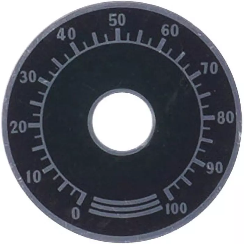 Ubon Volume Nameplate Black Grounder Colour 38.0 Outer Diameter A (Φmm), UVR-N38B