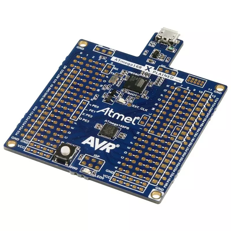 MICROCHIP Embedded Development Kits AVR EVALUATION BOARD, XPLAINED MINI MCU, ATMEGA168PB-XMINI
