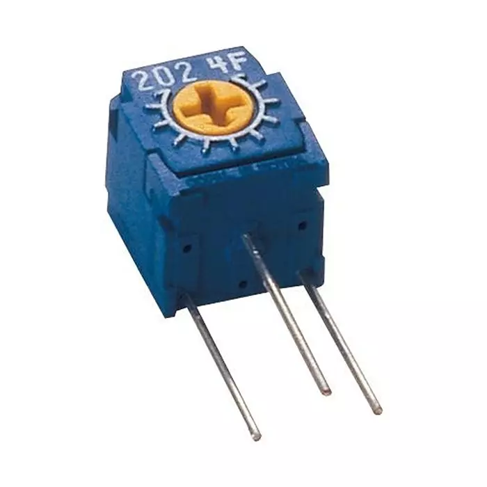 NIDEC COMPONENTS TRIMMER POT, CERMET, 100R, 1TURN, TH, CT-6EX101