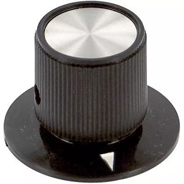 EHC (ELECTRONIC HARDWARE) Round Knob With Arrow Indicator, 6.35Mm, EH71-1F2S