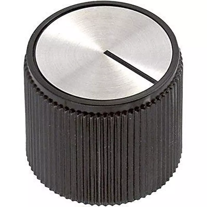 EHC (ELECTRONIC HARDWARE) Round Knob With Line Indicator, 6.35Mm, EH71-2C2S