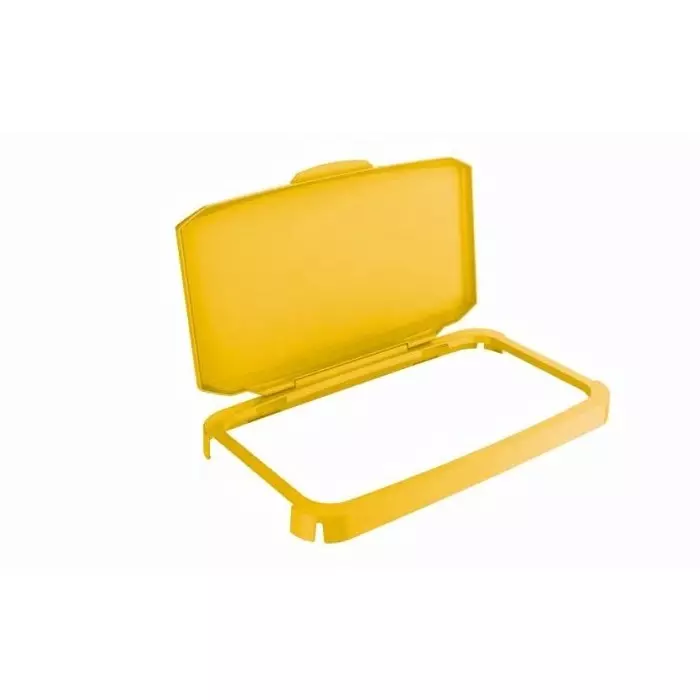 Durable 510x285x73 mm Yellow Plastic Waste Bin Lid for Durabin 285 mm, 1800500030
