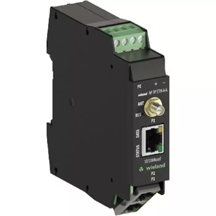 WIELAND ELECTRIC WIENET AP 3P ETH-A-A 3 Port Wireless Access Point 802.11b 802.11g 802.11n 10/100Mbit/s, 83.040.0053.0