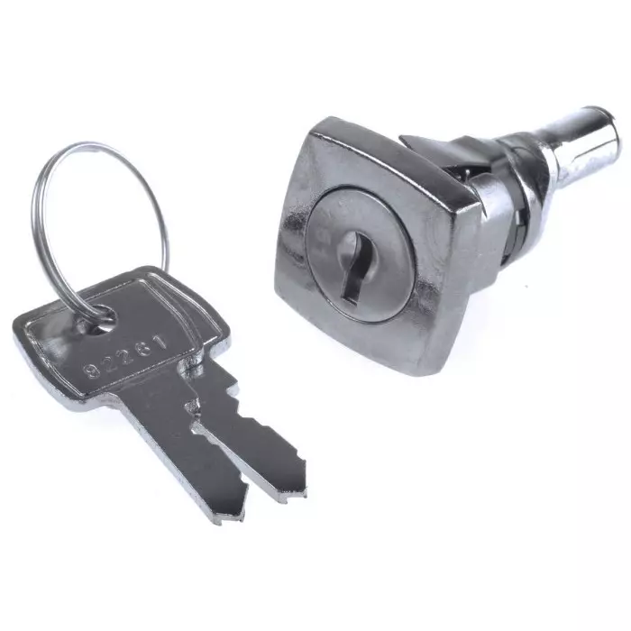Euro-Locks Multi Drawer Key Lock 23.5 mm Panel to Tongue Depth, 16.6x19.1 mm Panel Cutout, 1346032