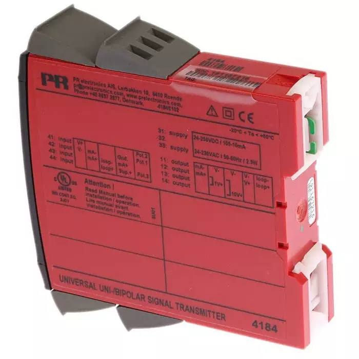 PR Electronics 4 Series Signal Conditioner Current Voltage Input Current Voltage Output 300 V DC Supply, 4184