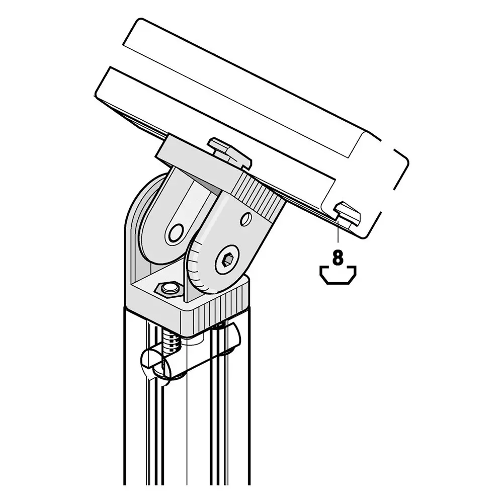 Bosch Rexroth Joint Clamp, Connecting Component, Strut Profile 40 mm, Groove Size 10 mm, 3842532364