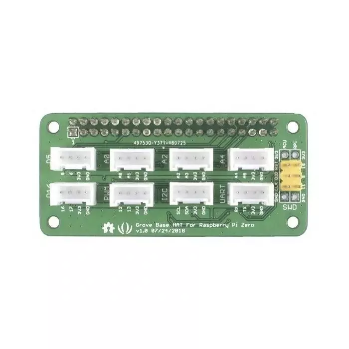 Seeed Studio Grove Base HAT with 8 Grove Module Connectors for Raspberry Pi Zero, 103030276