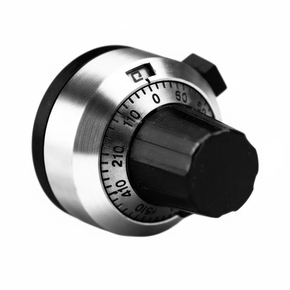 TT Electronics 2600 Series Turns-Counting Dial Concentric with Brake Design 6.35 mm (1/4 inch) Shaft Diameter, 2606S