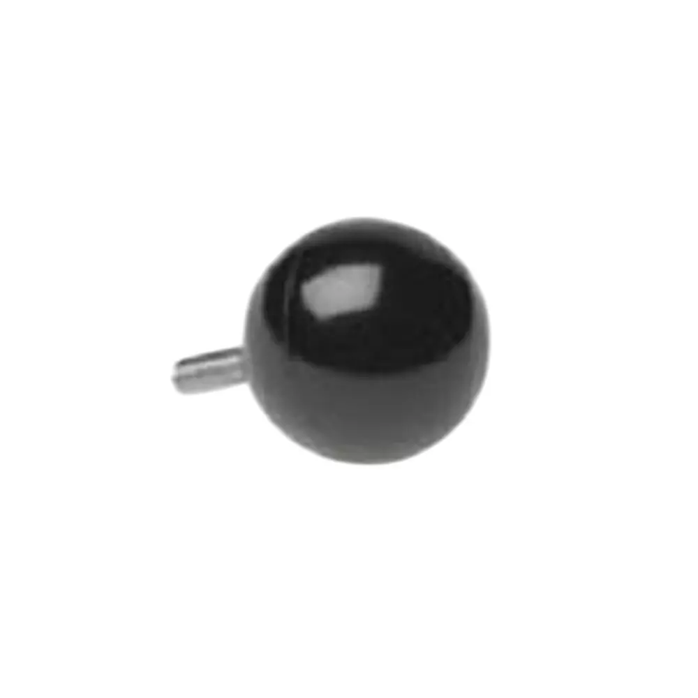 DAVIES MOLDING Ball Knob Ball Design Thermoset Plastic Black, 30