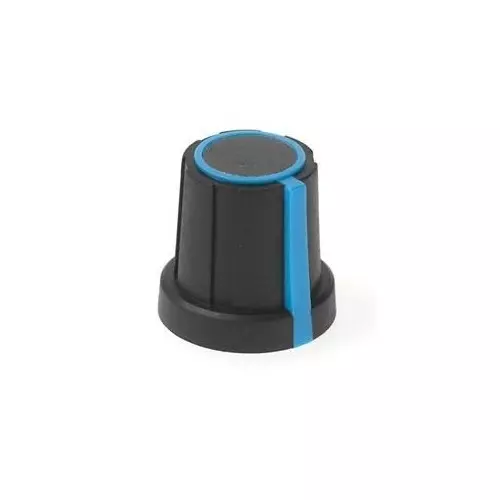 DAVIES MOLDING Knobs Ribbed Design Plastic Black, Blue, 1106-A