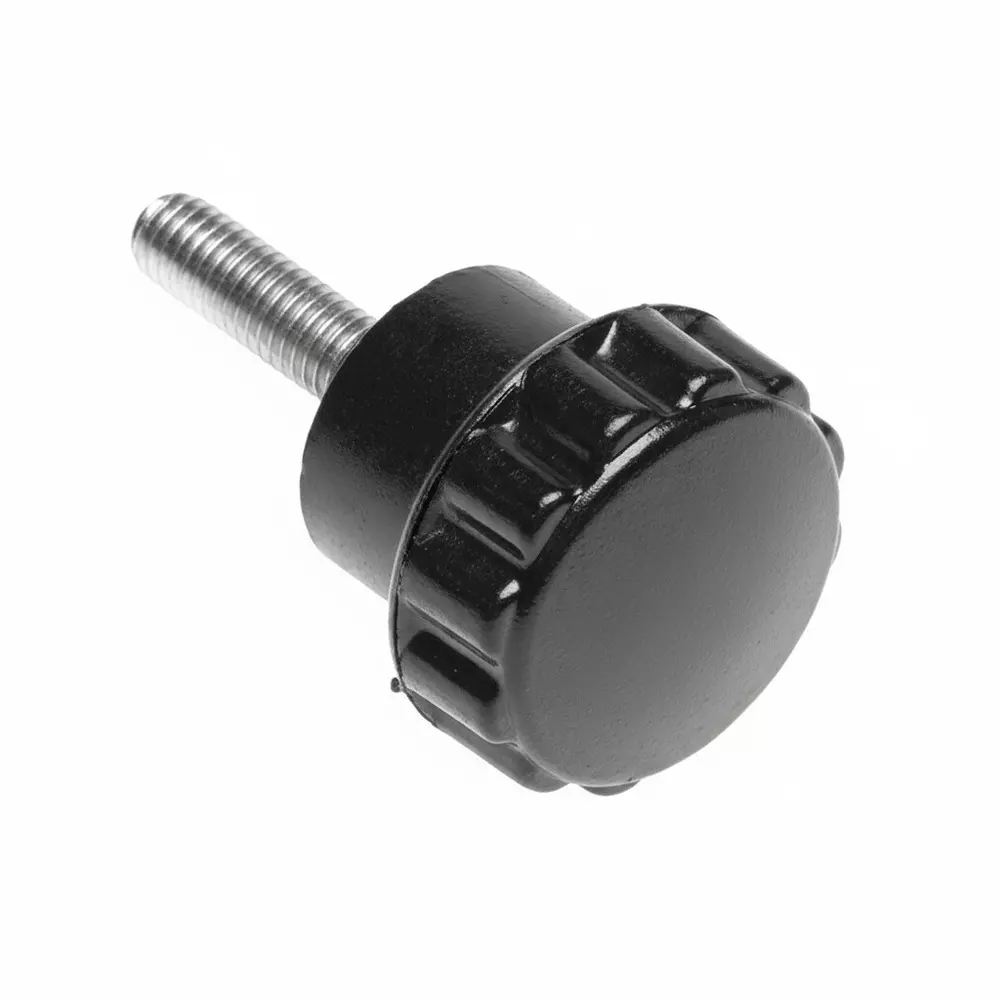 DAVIES MOLDING 2965 Series Clamping Knob Black 22 mm Outside Diameter, 2965QE