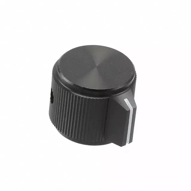 KEYSTONE Knobs Aluminum Black Gloss 20 mm Outside Diameter, 8547