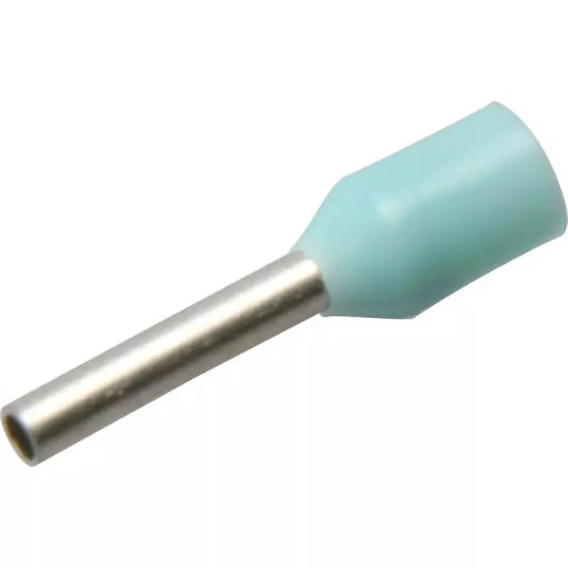 MonotaRO Pin Terminal With Insulating Sleeve Turquoise 10.4 mm Length, E0306-TURQUOISE (Pack of 100 Pcs)