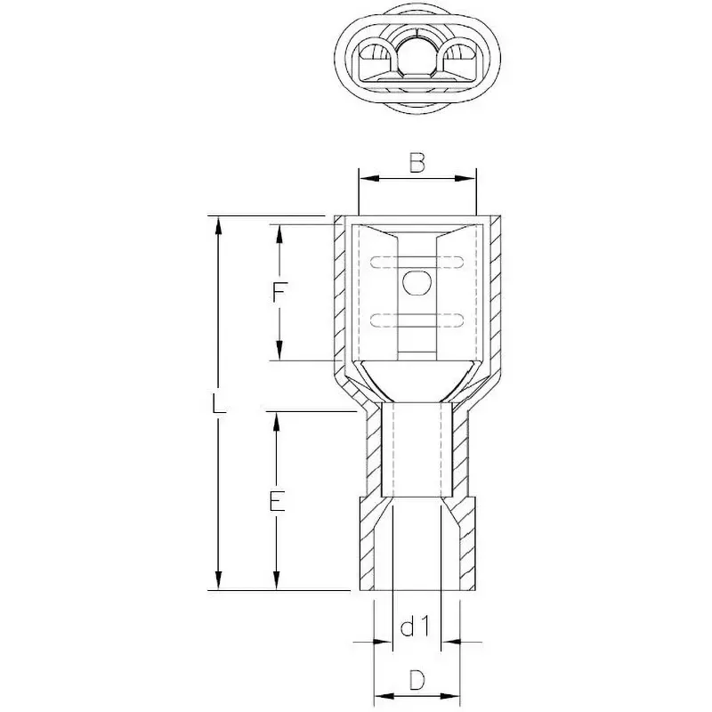 monotaro-plug-connection-terminal-250-type-female-rated-voltage-300-v-dimension-l-220-mm-dimensions-b-66-mm-38385288-pack-of-100-pcs