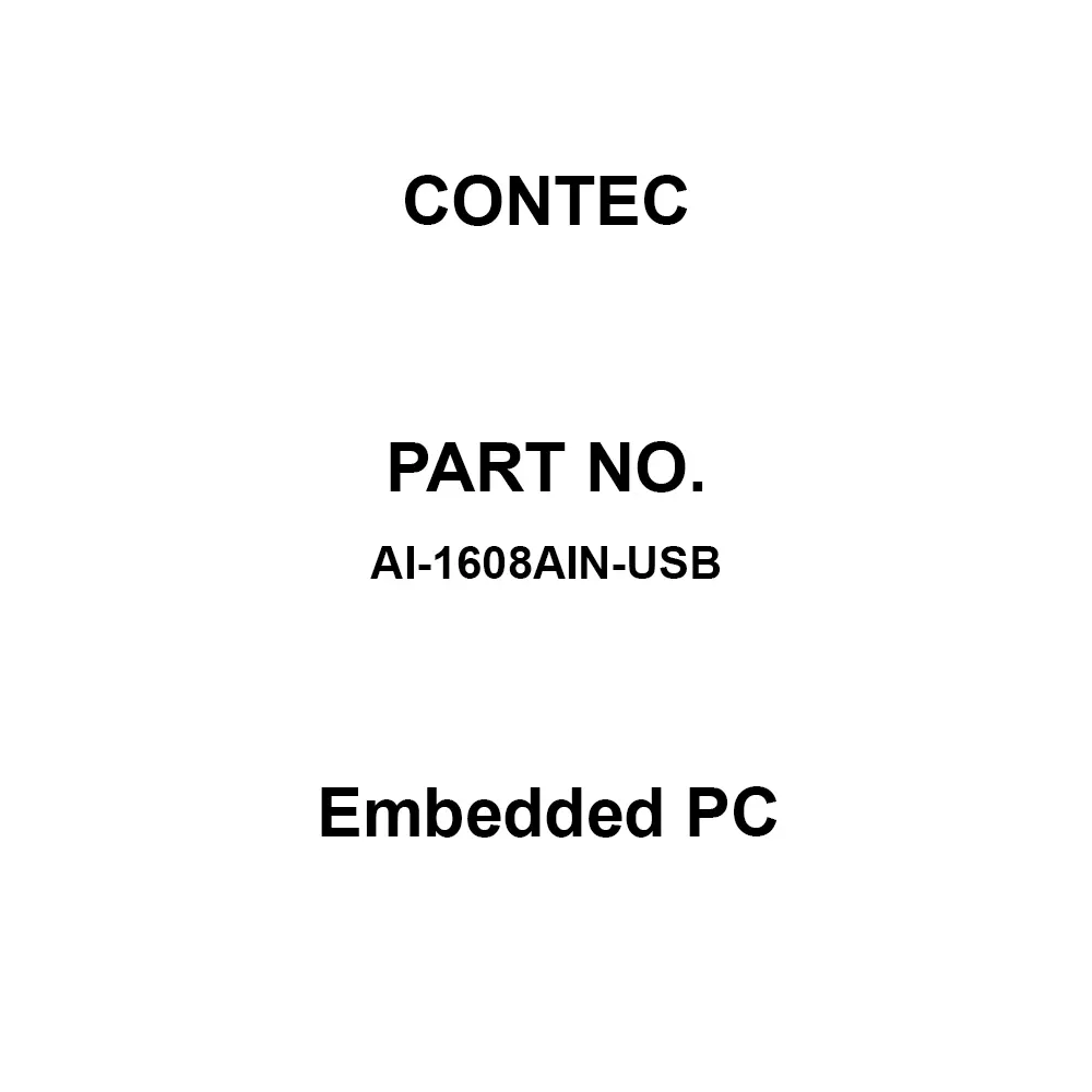 CONTEC Analog Input USB I/O Unit, AI-1608AIN-USB