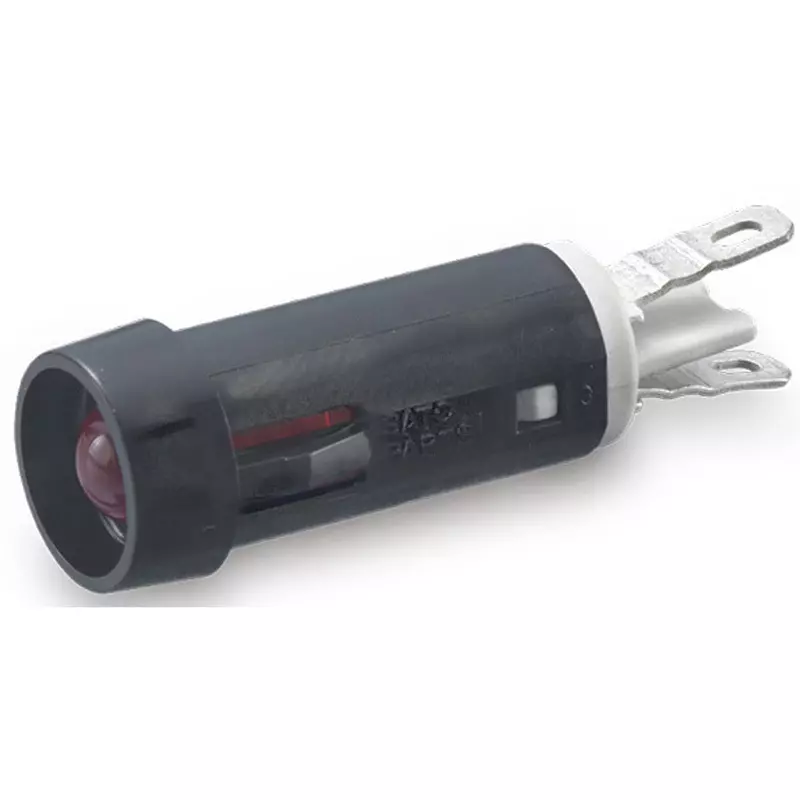 Sato Parts Indicator Light LED Bracket Round Φ5 mm Bullet-Shaped LED Lens, DB-41-F-BR