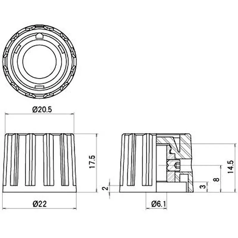 sato-parts-mold-knob-k-100-black-for-k-100-22cs-k-100-22cl-k-100-22e-k-100-22dl-k-100-22df-k-100-22rs-b