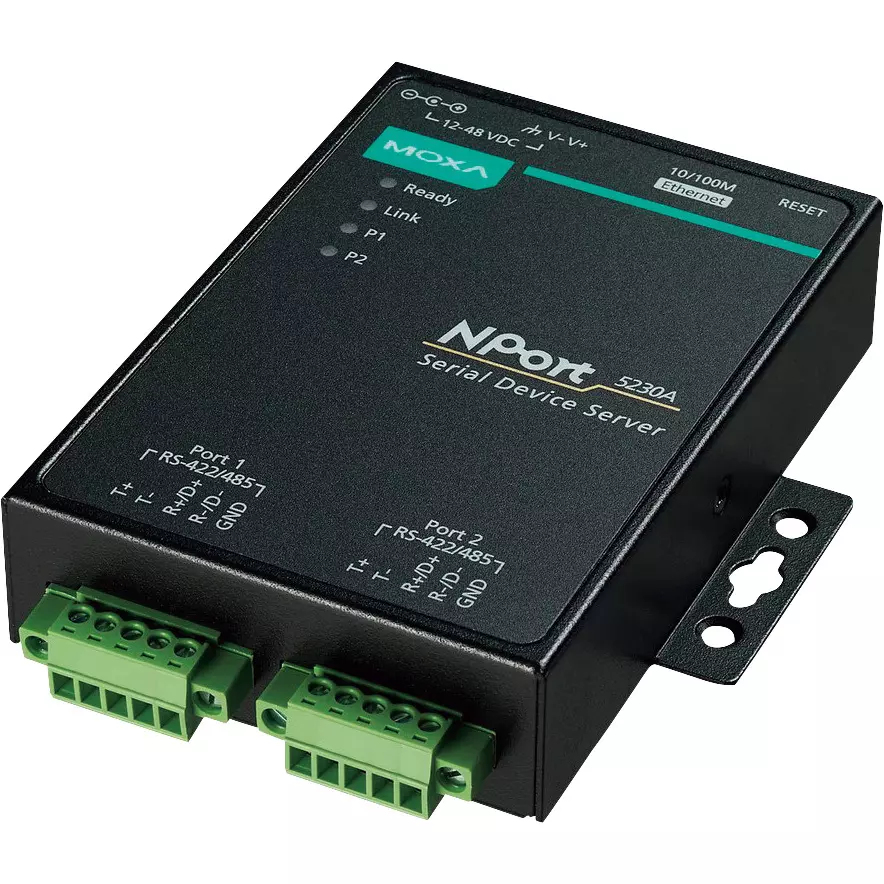 MOXA Industrial Serial Device Server ○ Power_Adapter RS232 Cx1 No. of Port, NPORT 5230A/JP