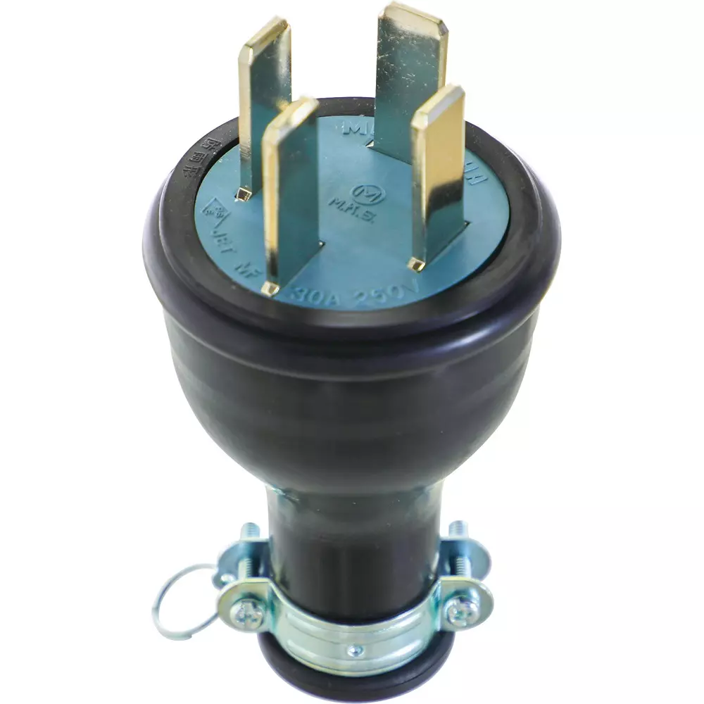 TRUSCO Waterproof Plug 250 V Rated Voltage 30 A Rated Current 2 CT.VCT5.5 to 8.0 mm² Compatible Cable, TMP2540