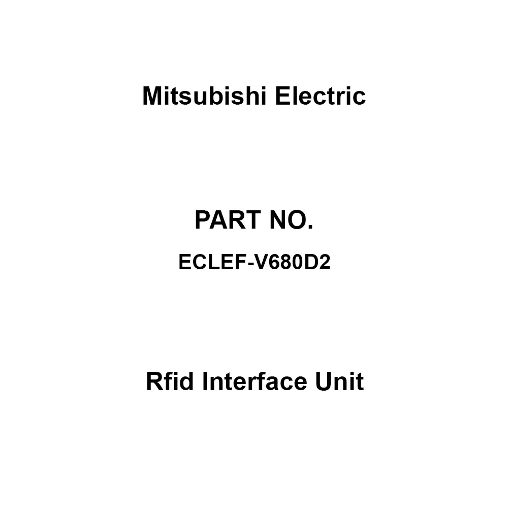 Mitsubishi Electric Rfid Interface Unit, ECLEF-V680D2