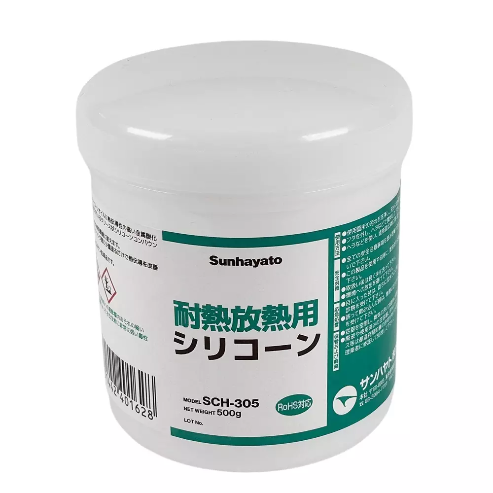 Sunhayato Silicone Heat Dissipation 300 Heat Resistance Temperature silicone Main Component, SCH-305