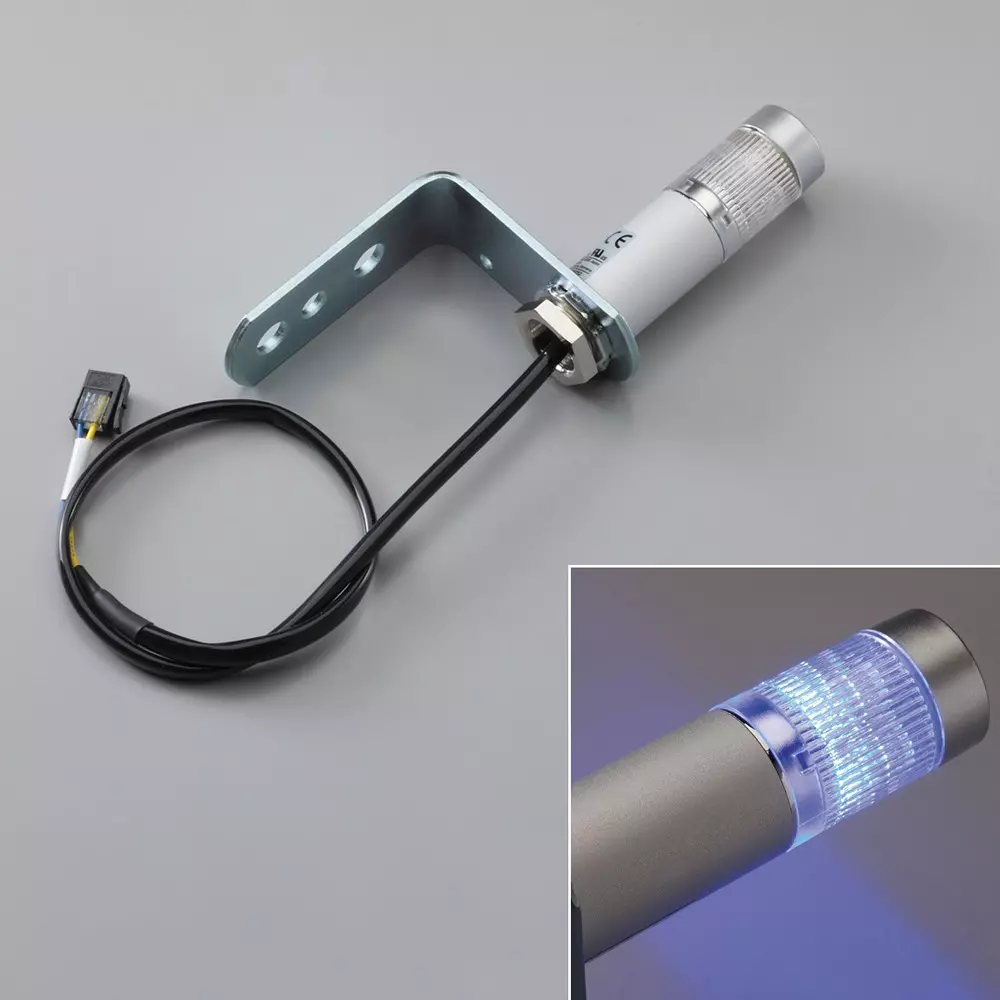 SUS Lamp with E-CON 0.4 m Cable Length Blue Light Colour MES-102 A-B (Patrol Light) Type, SUC-436