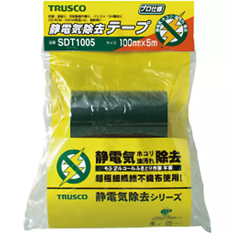 TRUSCO Static Electricity Removal Tape 3 x 10 <sup>4</sup> / □ (square) Surface Resistance, SDT255