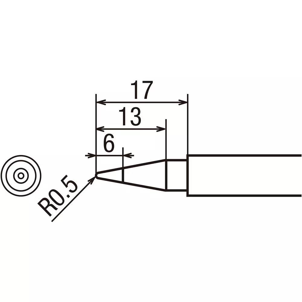 trusco-replacement-tip-55-mm-overall-length-iron-tqt90-b-suitable-for-type-b-tip-shape-tq-t90rt-b