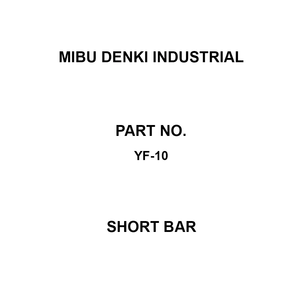 MIBU DENKI INDUSTRIAL Short Bar 15.0 A Current Rating, Jis 14 P No. of Pole 7 mm Terminal Spacing, YF-10 (Pack of 50)