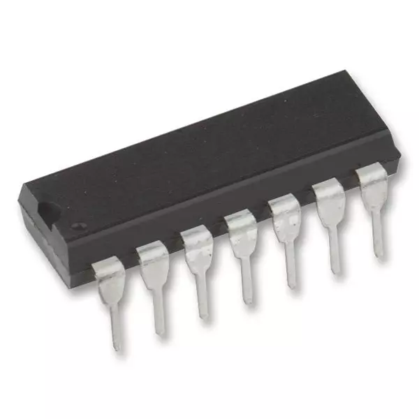 MICROCHIP Operational Amplifier 2.8MHZ, 2.3V/US, 700UV, DIP-14, MCP6024-E/P