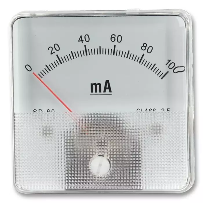 MULTICOMP PRO Analogue Panel Meters METER, 60X60MM, 0-1MA, SD60/0-1MA