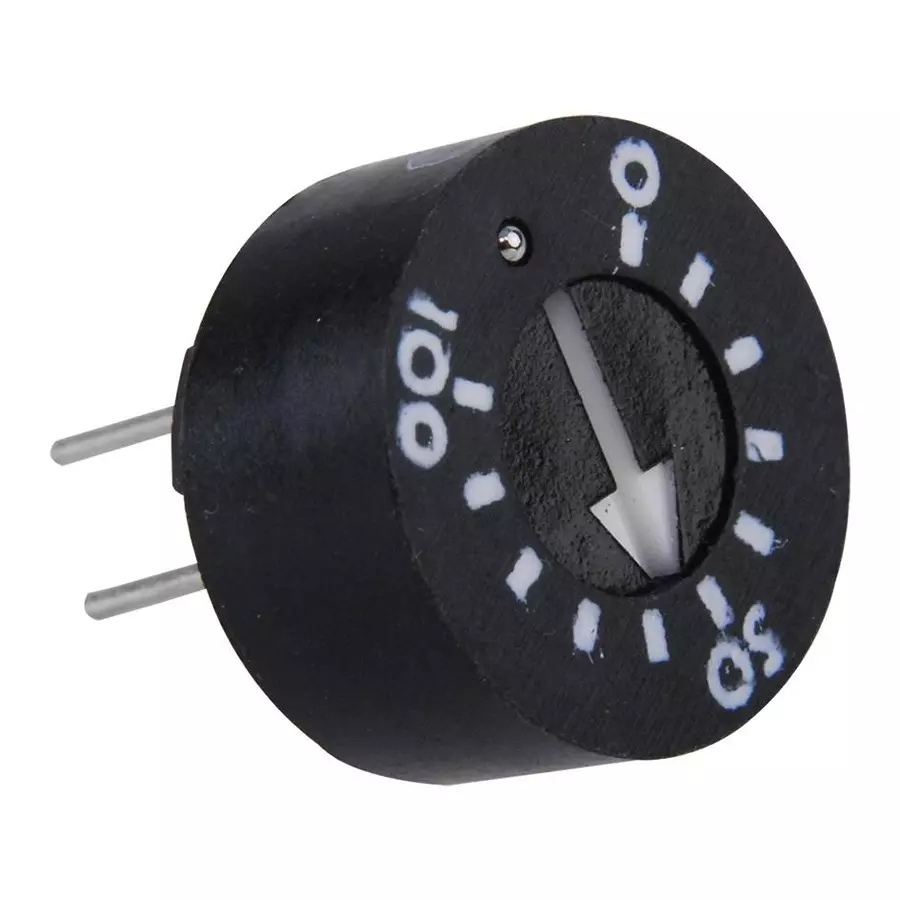 TT ELECTRONICS / BI TECHNOLOGIES TRIMMER POTENTIOMETER, 10KOHM 1TURN THROUGH HOLE, 93PR10KLF