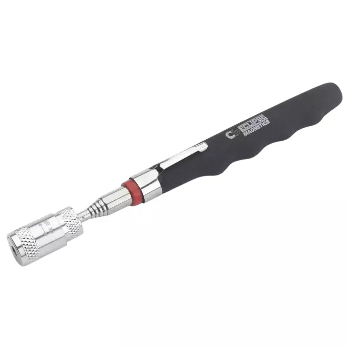 ECLIPSE 3kg Lift Capacity Magnetic Pick Up Tool Extendable Pick Up Tool 810 mm Stainless Steel With PVC Handle, MRT810T