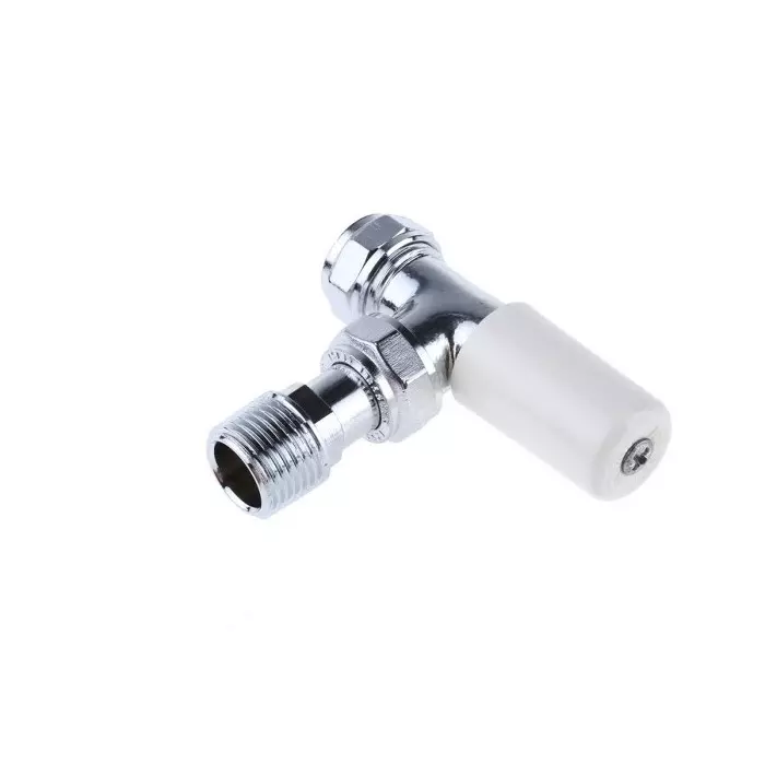 Pegler Yorkshire Chrome Plated Brass 15 mm Compression to 1/2 in BSP Manual Radiator Valve, 601038