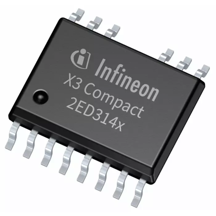 Infineon High Side Gate Driver 2 6 A -0.3 - 17V 14-Pin PG-DSO-14-71, 2ED3140MC12LXUMA1 (Pack of 5)