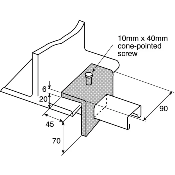 Unistrut Polished Stainless Steel Beam Clamp Fits Channel Size 21x21 mm, P 1796 ASS (Pack of 2)