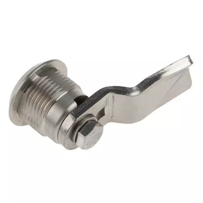 Steinbach & Vollman Square Key Lock Stainless Steel, 26 mm Panel to Tongue Depth, 20.2x20.2 mm Panel Cutout, 3410264
