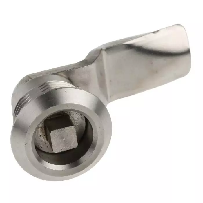 Steinbach & Vollman Square Key Lock Stainless Steel, 26 mm Panel to Tongue Depth, 20.2x20.2 mm Panel Cutout, 3410264