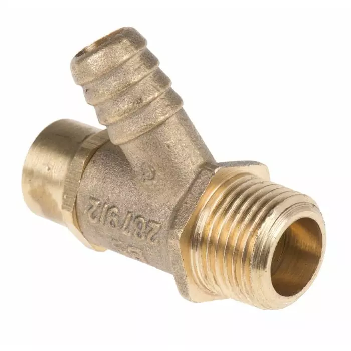 Pegler Yorkshire Drain Cock 1/2 in BST, 542017