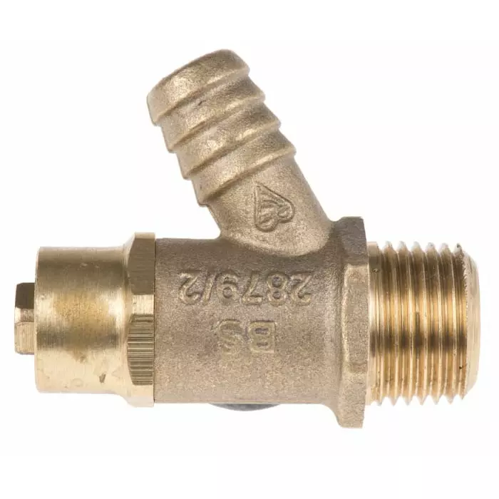 Pegler Yorkshire Drain Cock 1/2 in BST, 542017