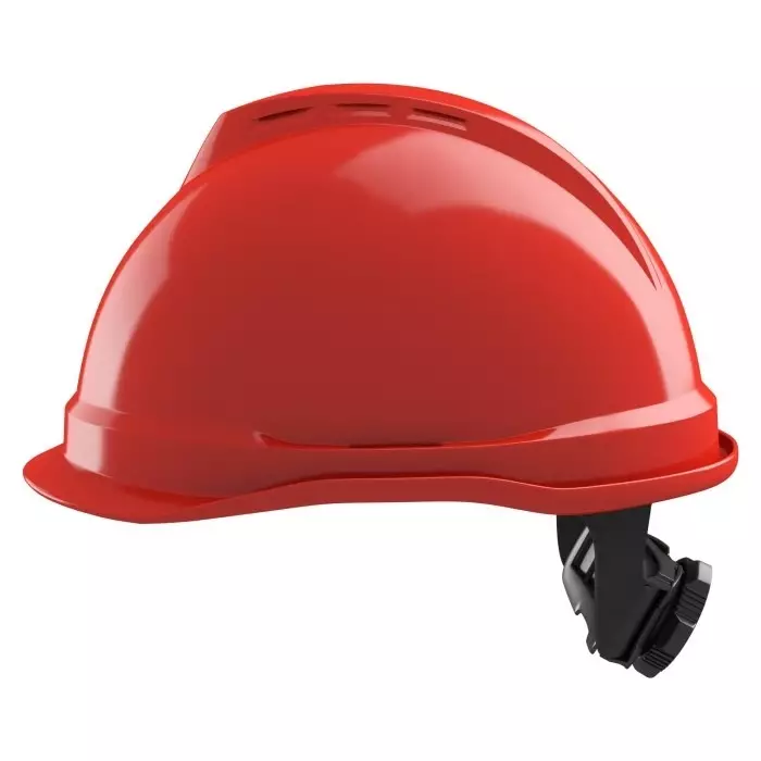 MSA Safety V-Gard 520 Red Helmet Hard Hat Adjustable, GV932-0000000-000