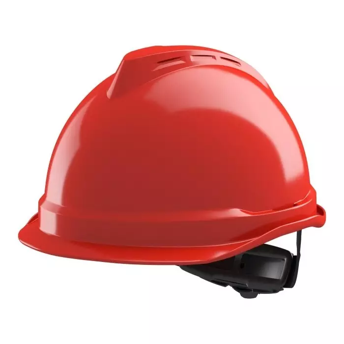 MSA Safety V-Gard 520 Red Helmet Hard Hat Adjustable, GV932-0000000-000