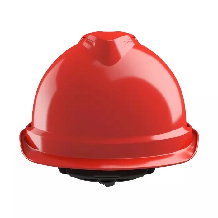 MSA Safety V-Gard 520 Red Helmet Hard Hat Adjustable, GV932-0000000-000