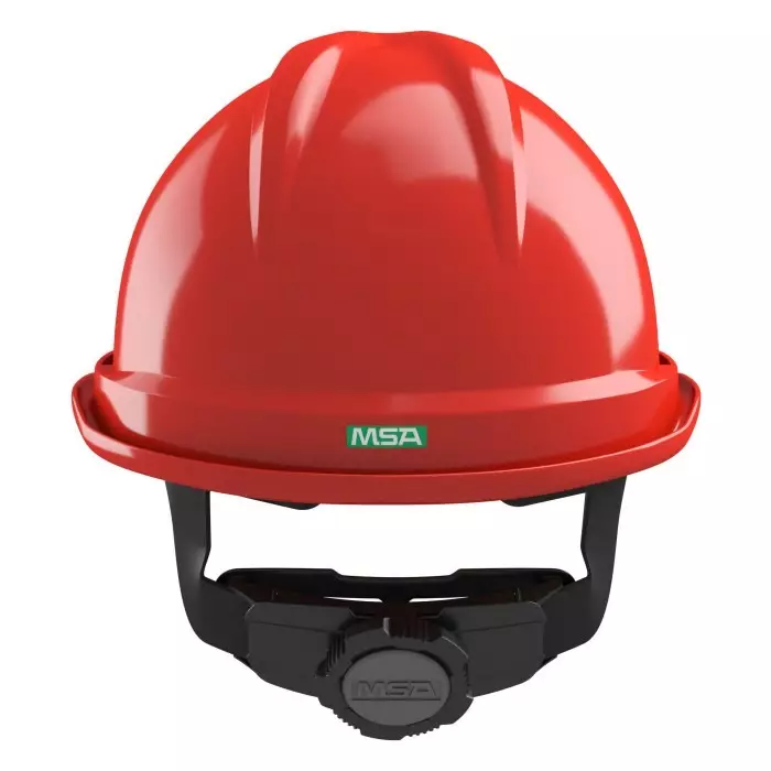 MSA Safety V-Gard 520 Red Helmet Hard Hat Adjustable, GV932-0000000-000