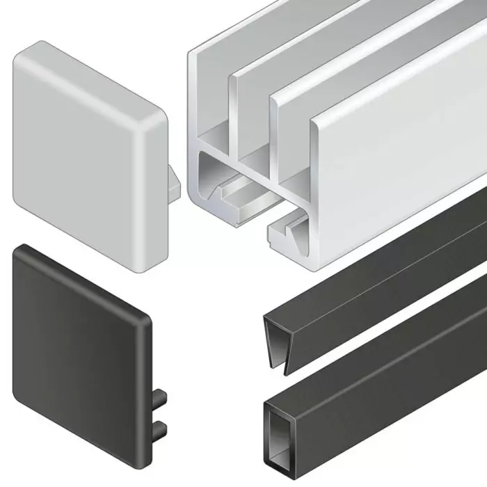 Bosch Rexroth Aluminium, Die Cast Aluminium End Cap, 45x45x27 mm 45 x 45 mm Strut Profile, 3842191194