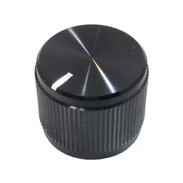 Eagle Plastic Devices Cylindrical Knob Aluminum Black 18 mm Outside Diameter, 450-MPN72