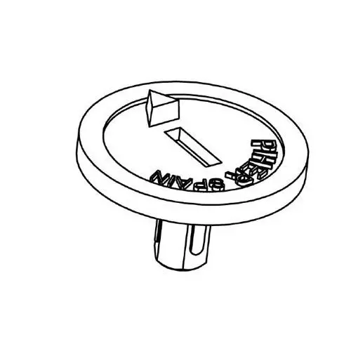AMPHENOL PIHER SENSORS AND CONTROLS Thumbwheel knob Plastic 9.5 mm Outside Diameter, JPEPL5039INI